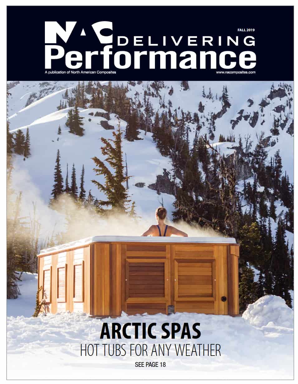Arctic Spas on the cover of NAC Delivering Performance Magazine